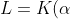 L=K(\alpha)